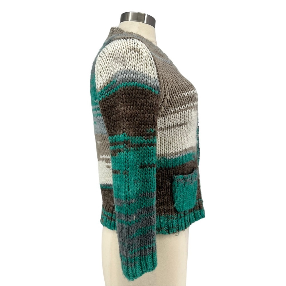 ANTHROPOLOGIE Shae Cropped Wool Blend Cardigan M - Picture 5 of 9